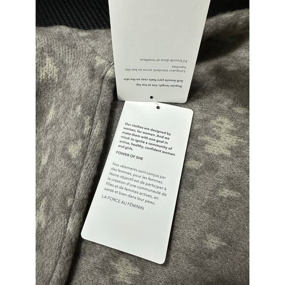 NWT Athleta Hawthorn Textured Crew Sweater Animal Print Sz XL Merino Wool Blend - Picture 8 of 15